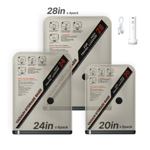 16-Pack Vacuum Storage Bags with Electric Pump & Charging Cable – main product view