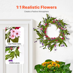 22 in Artificial Daisy Wreath – main product view