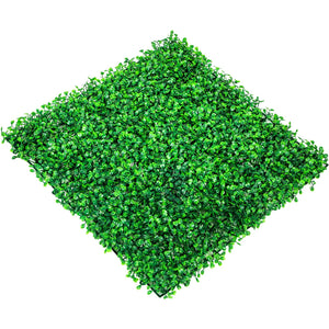 10 x 10 in Artificial Boxwood Hedge Panels, 12-Pack UV-Protected – main product view
