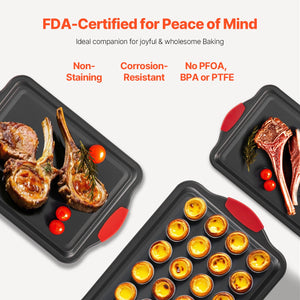 3-Piece Nonstick Baking Pan Set – main product view