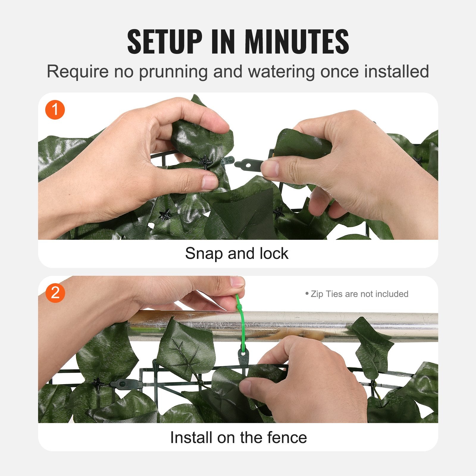 39 x 98 in Artificial Ivy Privacy Fence Screen for Patio & Garden – additional product view