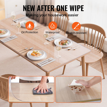 Clear PVC Desk and Table Protector 36 x 48 in – feature detail view