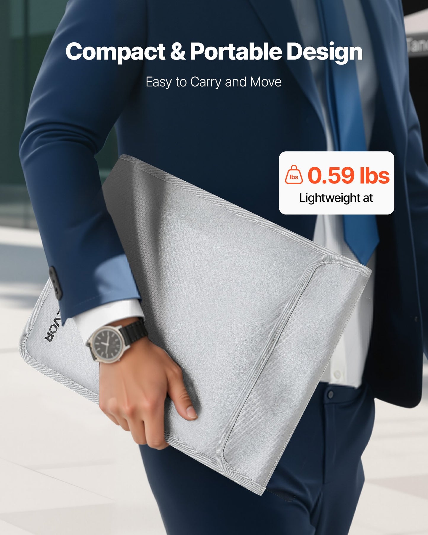 Fireproof Document Bag – alternate angle