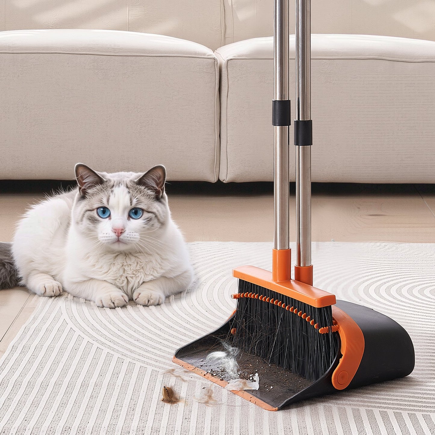 Heavy Duty Broom and Dustpan Set – main product view
