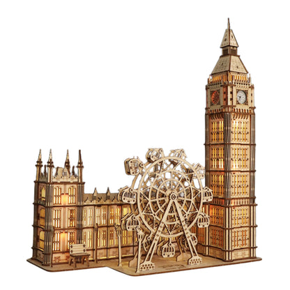 3D Wooden Big Ben Puzzle Clock | DIY Model Building Kit – in-use product view
