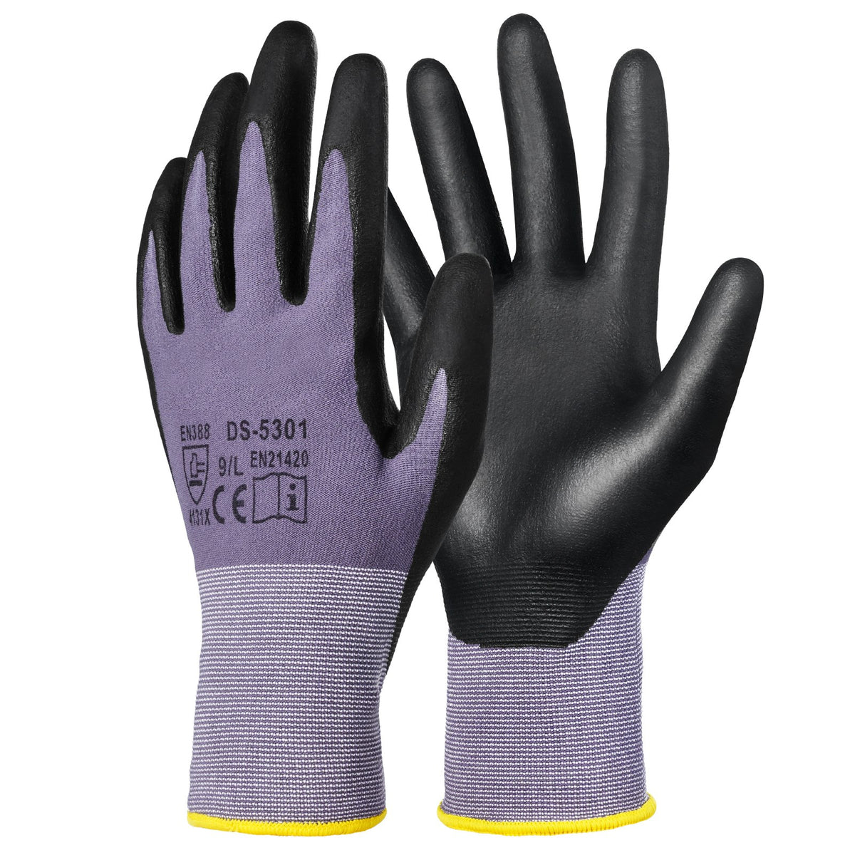 12-Pair Touchscreen Work Gloves – product detail view