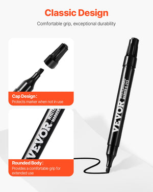 36-Count Black Dry Erase Markers – main product view