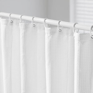 White Waffle Shower Curtain 72 x 72 in – main product view