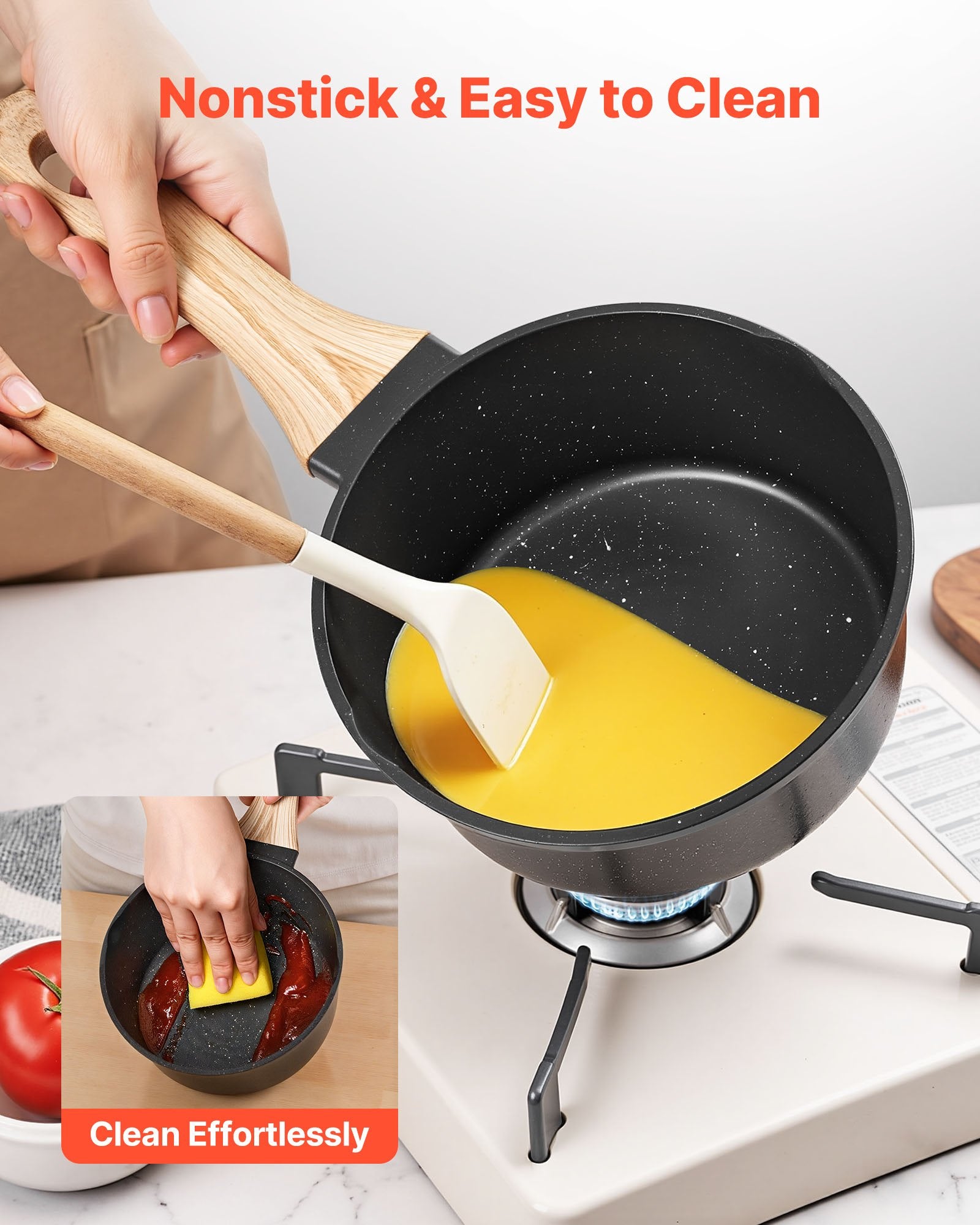 2.5 Qt Nonstick Saucepan with Glass Lid – additional product view