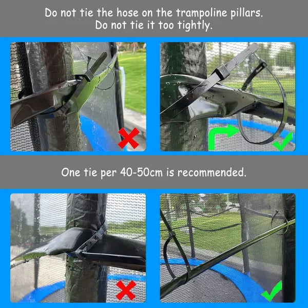 Kids Trampoline Sprinkler | Outdoor Water Play Summer Toy – alternate product view