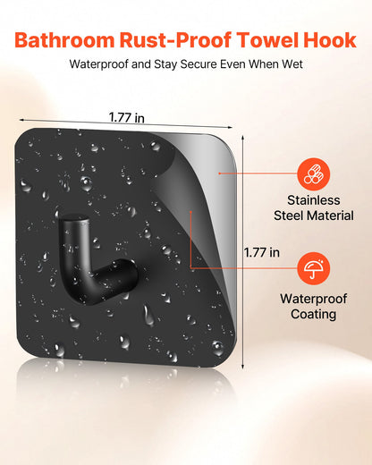 Self-Adhesive Wall Hooks 4 Pack – product detail view