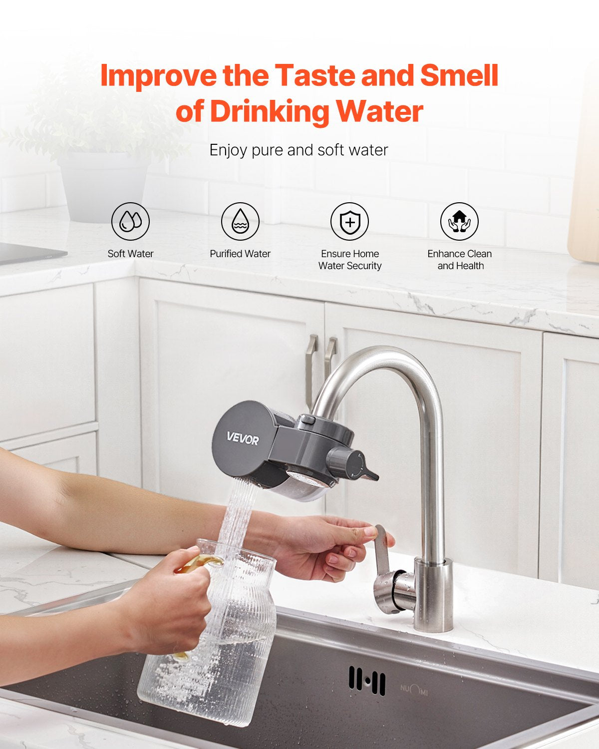 Faucet-Mount Kitchen Water Filter – feature detail view