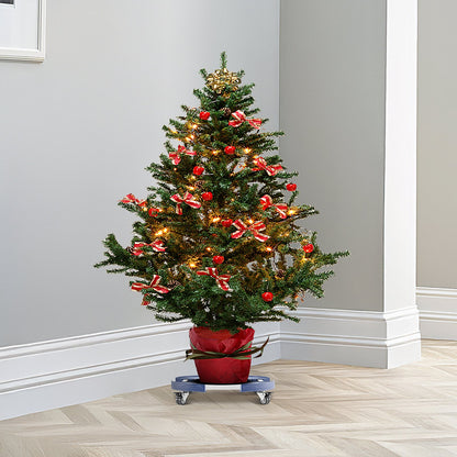 Adjustable Round Trash Can Dolly 15–22.8 in – feature detail view