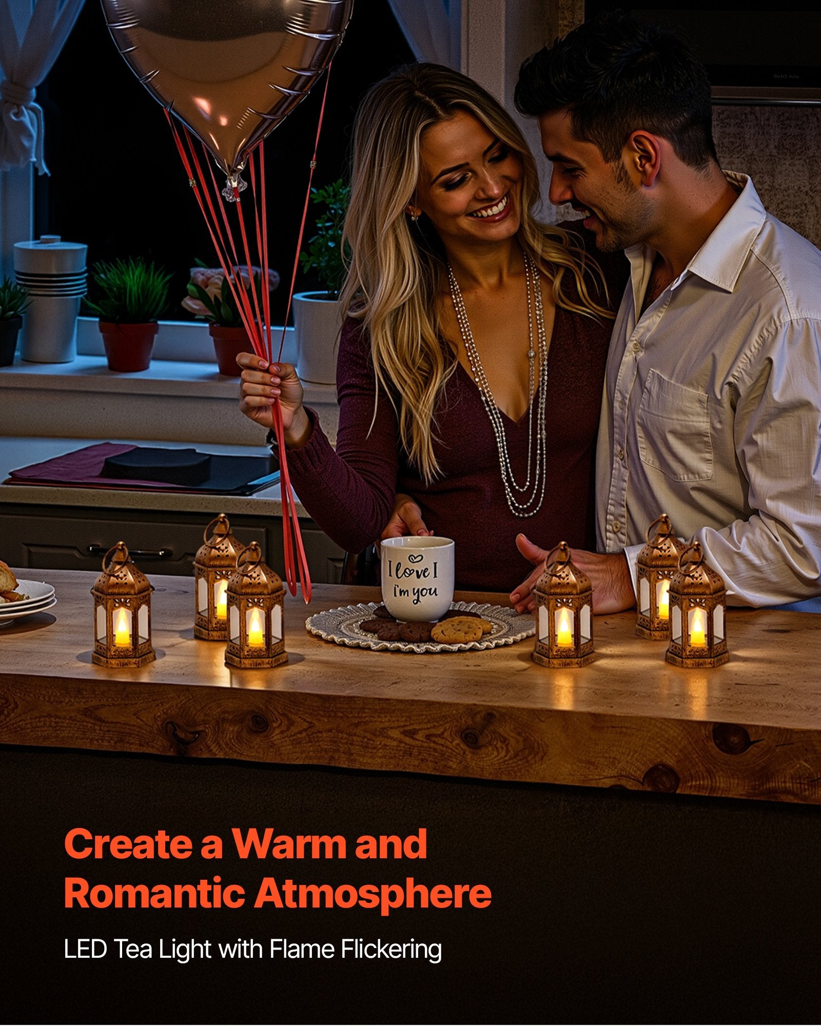 Decorative LED Candle Lanterns 12 Pack – alternate product view