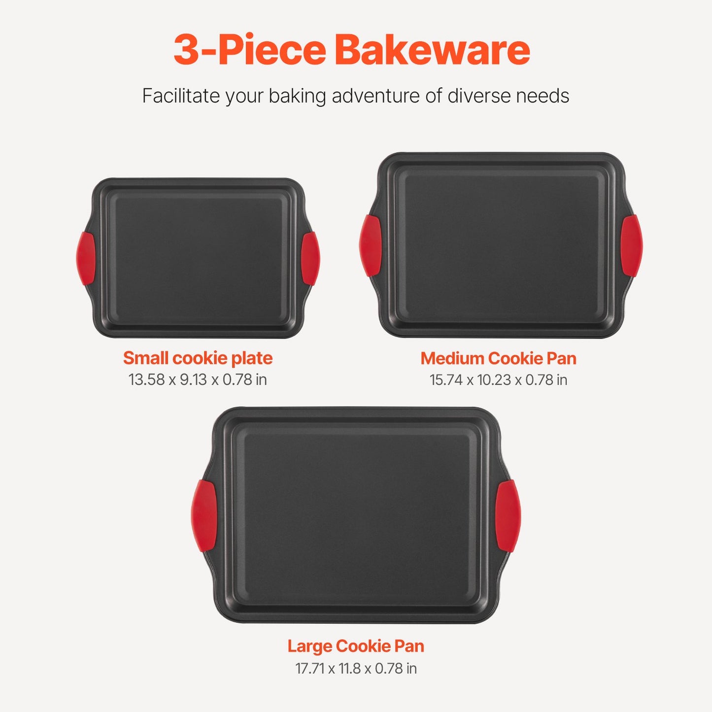 3-Piece Nonstick Baking Pan Set – alternate product view