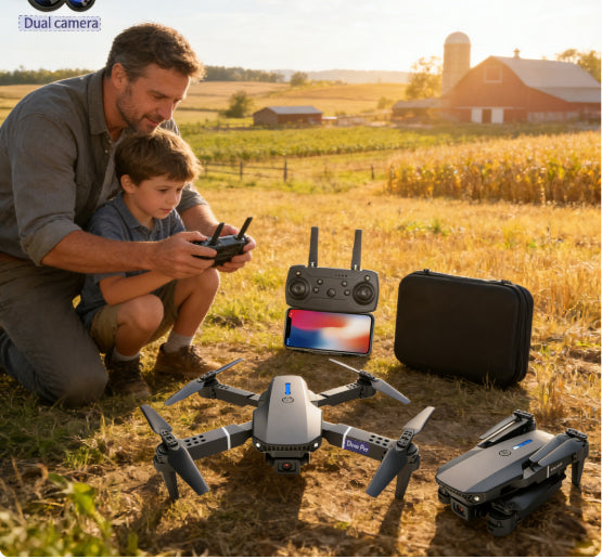 Foldable Dual Camera FPV Drone with Remote & Carrying Case – additional product view
