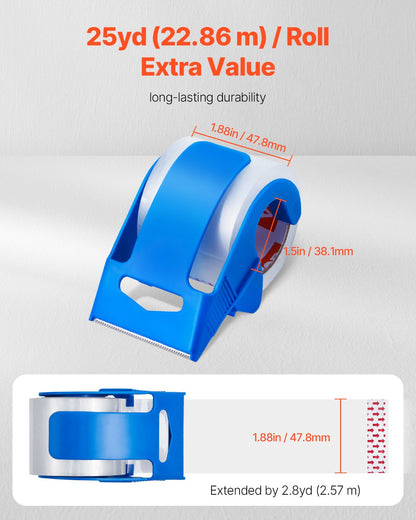 Clear Packing Tape 6 Rolls, 25 yd – main product view