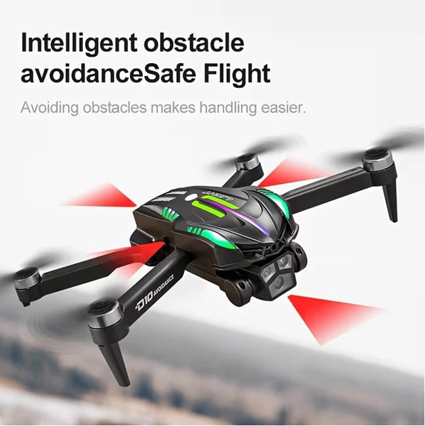 D10 RC Drone with Obstacle Avoidance & Optical Flow Hovering – feature detail view