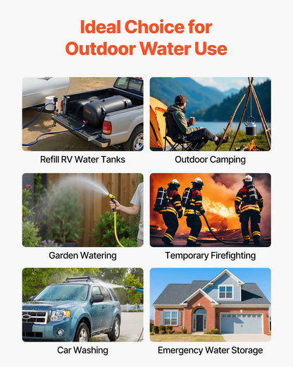 30-Gallon PVC Water Storage Bladder for Camping & Irrigation – main product view