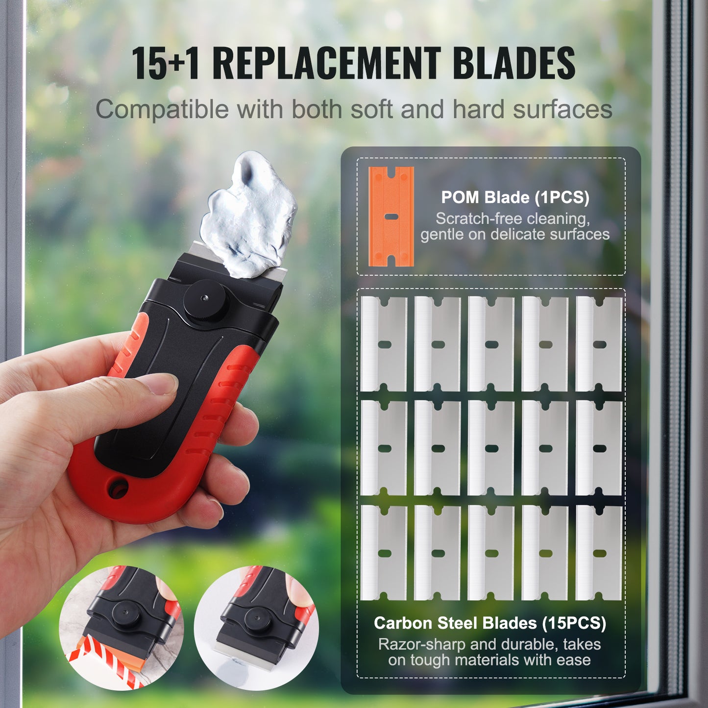 Locking Razor Blade Scraper Tool – product detail view