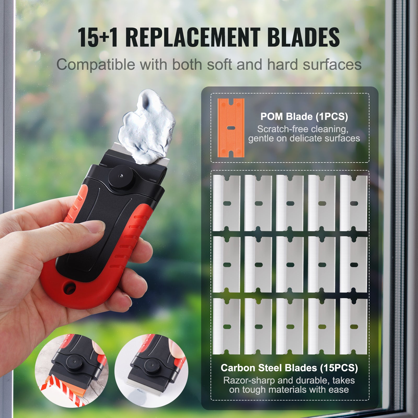 Locking Razor Blade Scraper Tool – product detail view