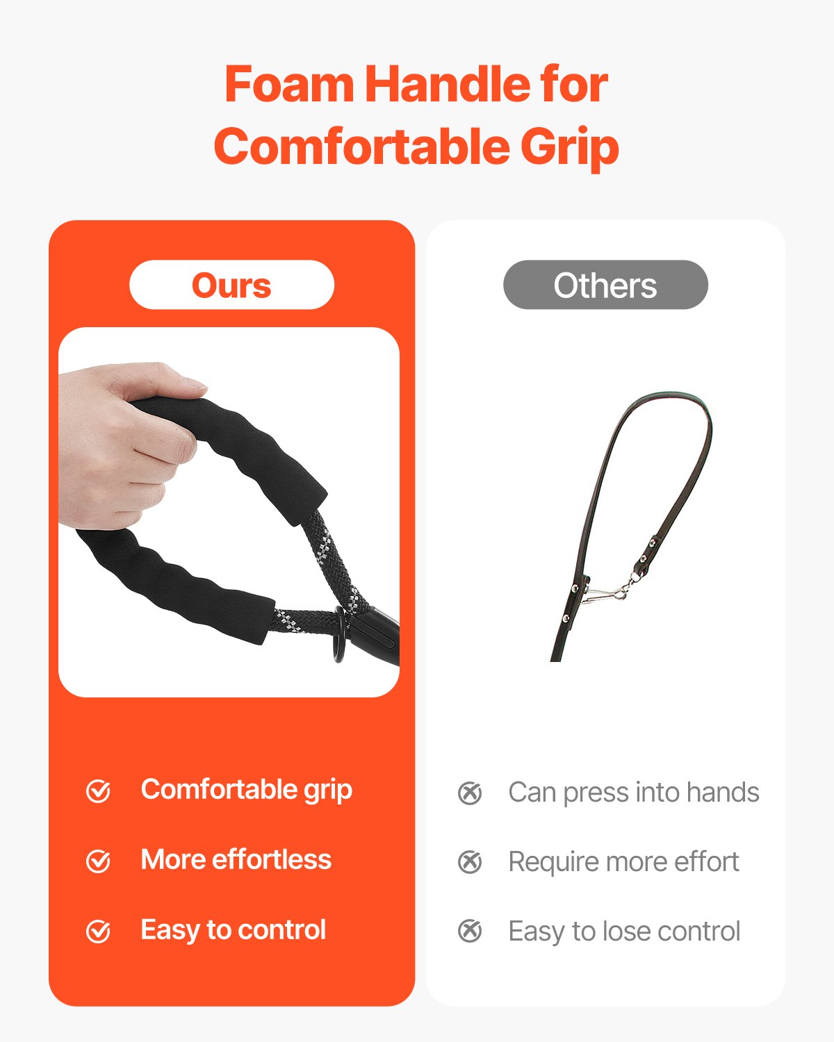 6 ft Heavy Duty Rope Dog Leash – product detail view