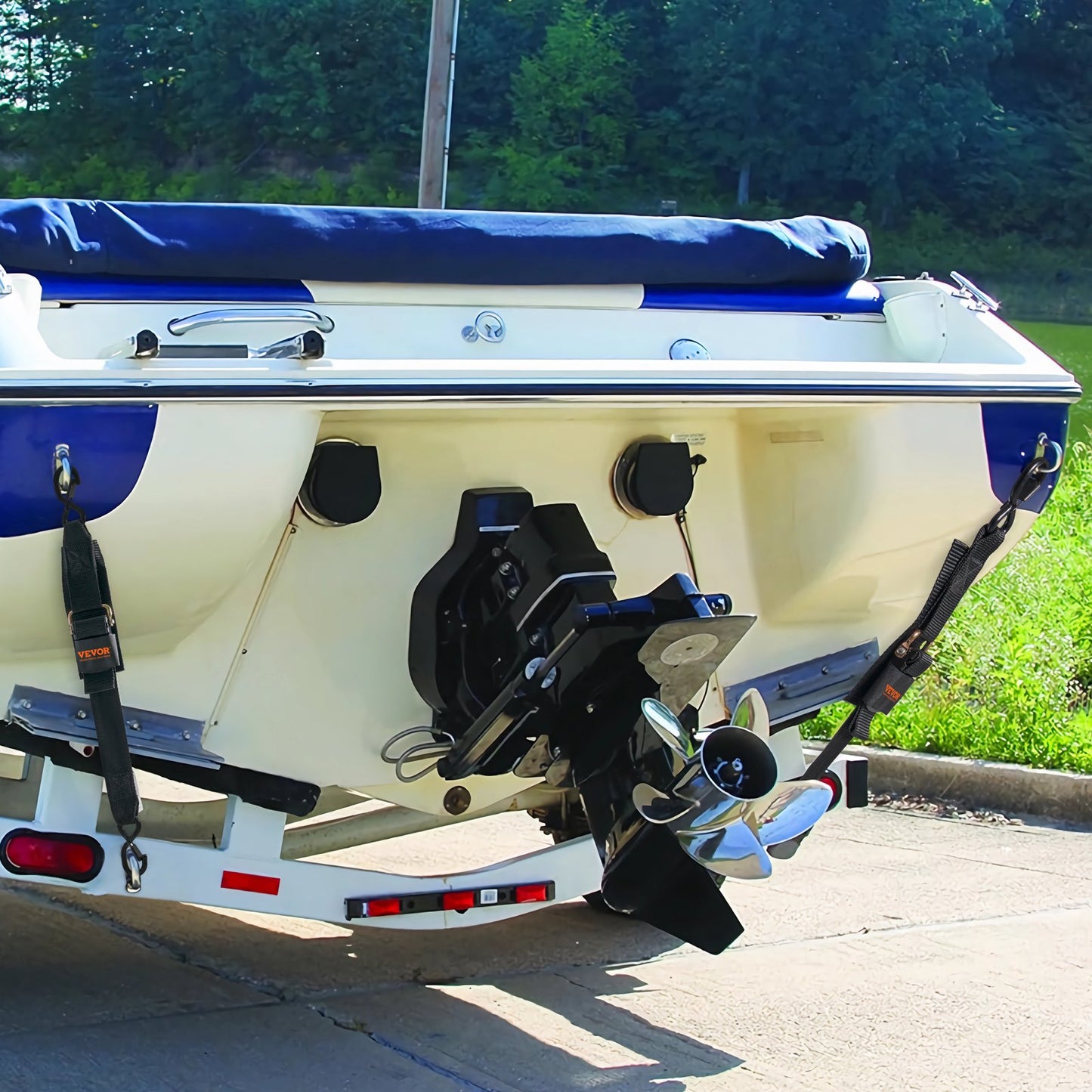 2-Pack Retractable Ratchet Tie-Down Straps – main product view