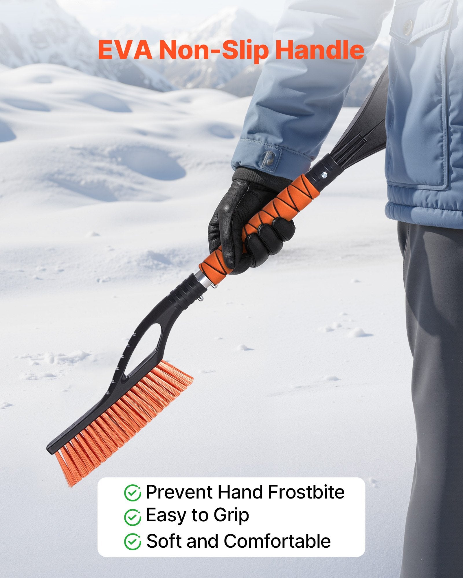 27 in Car Snow Brush and Ice Scraper – additional product view