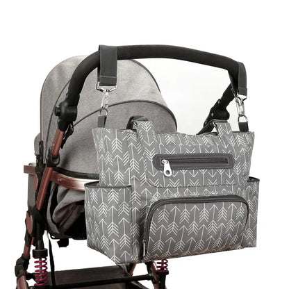 8-Piece Diaper Bag Set with Changing Pad & Bottle Bag – feature detail view