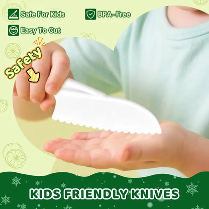 28-Piece Kids Knife Set for Real Cooking | Montessori Kitchen Kit – alternate product view
