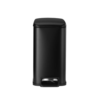 Slim 6L Bathroom Trash Can with Step Pedal, Soft-Close Lid and Removable Inner Bin – alternate angle