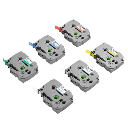 6-Pack 12mm Label Maker Tape – product view