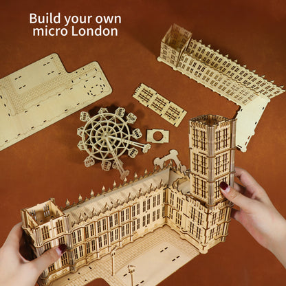 3D Wooden Big Ben Puzzle Clock | DIY Model Building Kit – additional product view