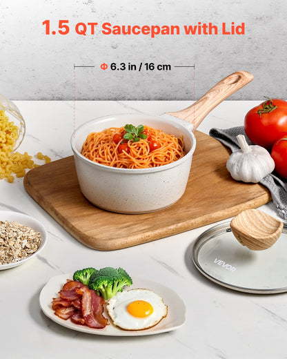 1.5 Qt Nonstick Saucepan with Glass Lid – alternate product view
