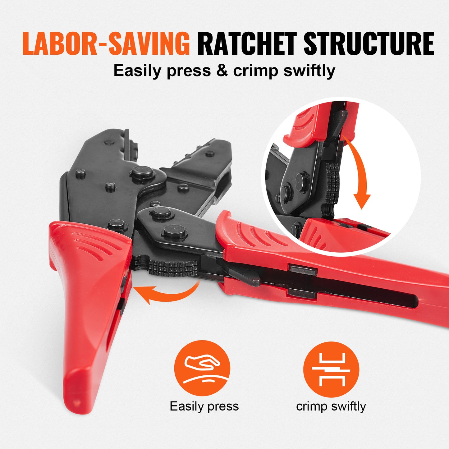 Ratcheting Crimping Tool Set AWG 22-10 – additional product view