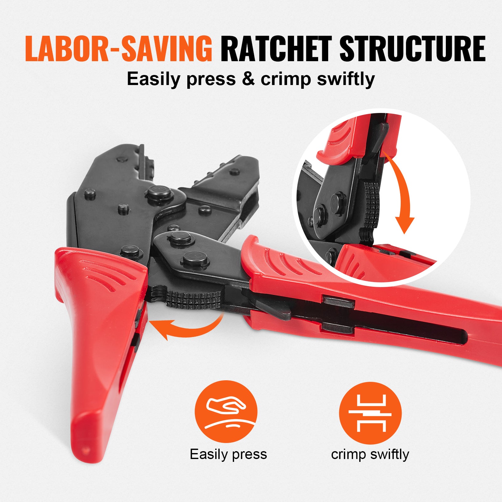Ratcheting Crimping Tool Set AWG 22-10 – additional product view