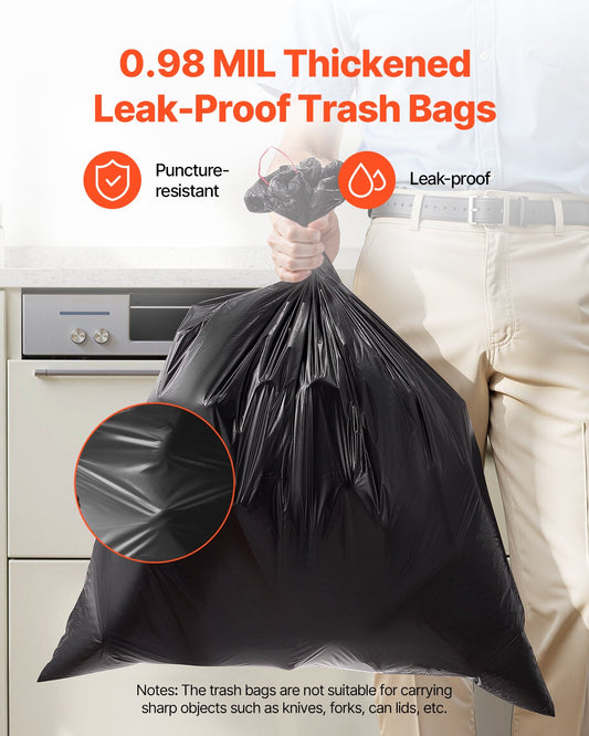 30 Gallon Drawstring Trash Bags, 50 Count – main product view