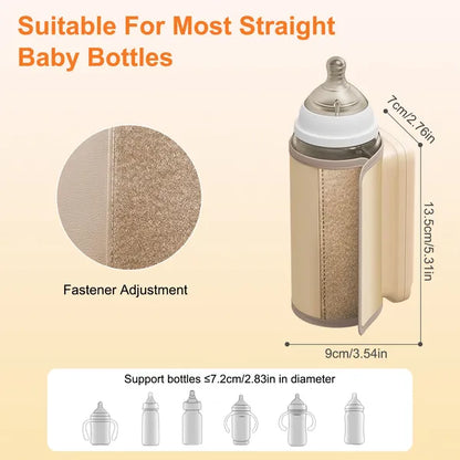Portable Baby Bottle Warmer with Night Light | 6 Heat Levels – feature detail view