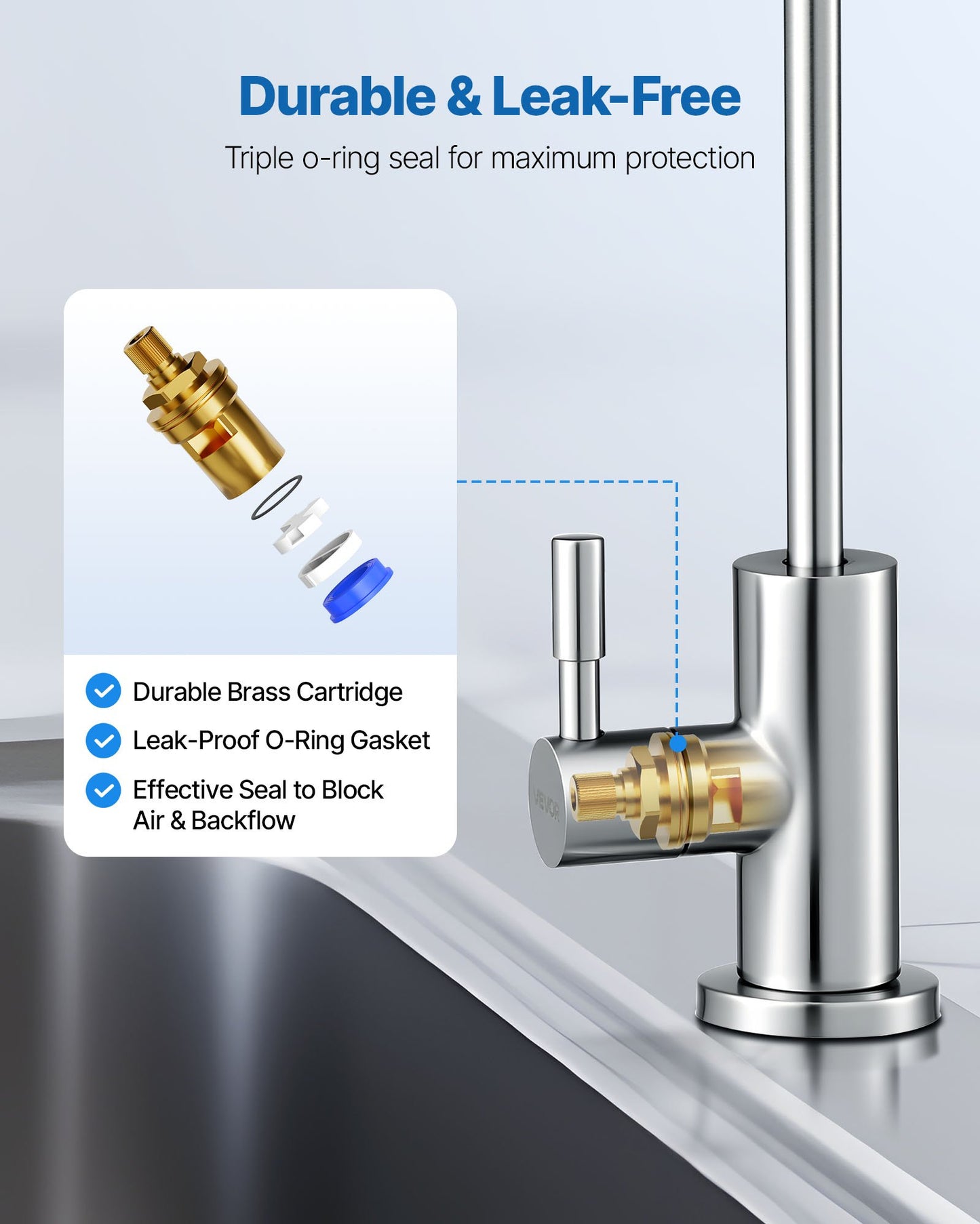 Brushed Nickel Drinking Water Faucet – additional product view