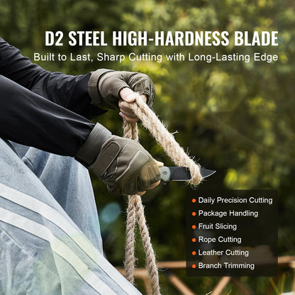 Folding Pocket Knife with 3.5 in D2 Steel Blade – alternate product view
