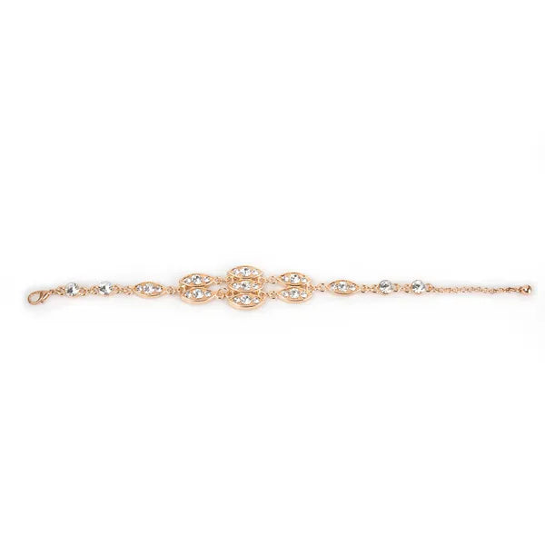 Gold Rhinestone Bracelet | Burnished Bling Fashion Jewelry – additional product view
