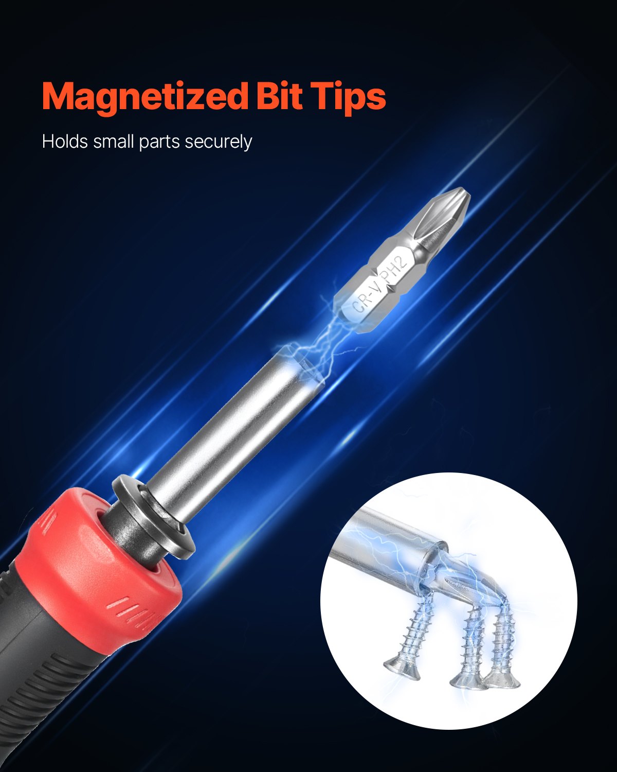13-in-1 Magnetic Screwdriver and Nut Driver Set – feature detail view