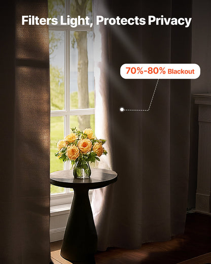 Blackout Curtains 52 x 84 in, 2 Panels – alternate product view