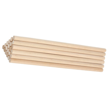 25-Pack 12 in Wooden Dowel Rods – product presentation