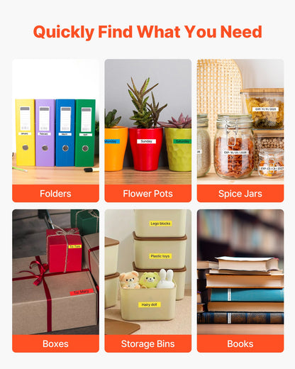 6-Pack 12mm Label Maker Tape – product presentation