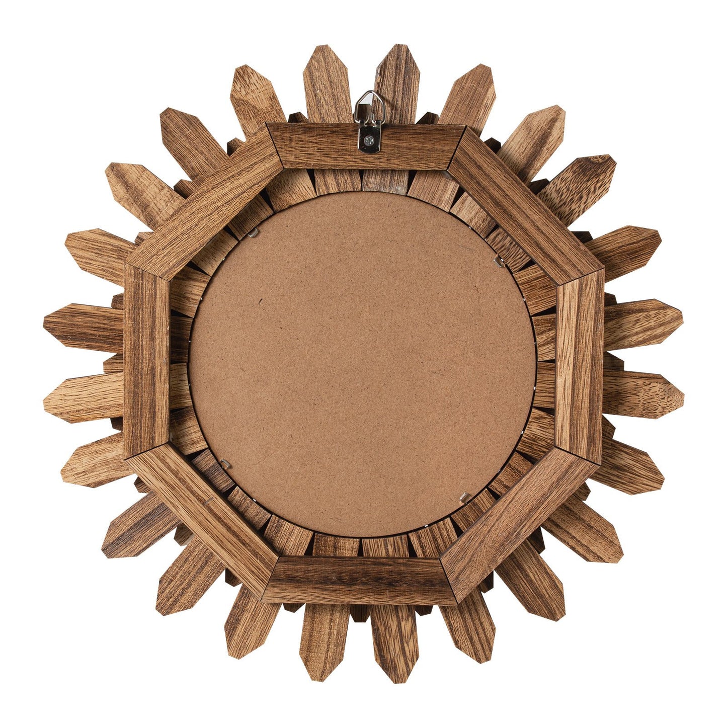 12 in Rustic Wood Wall Mirror – main product view