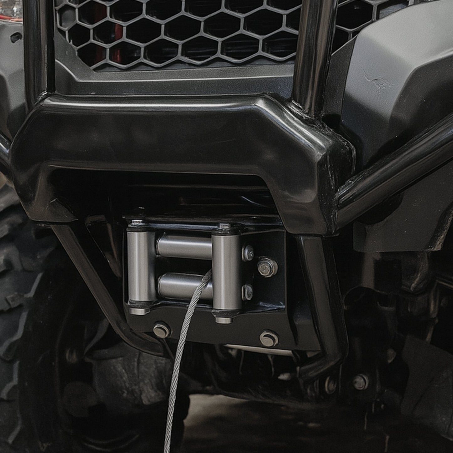 Winch Mount for Honda Foreman, Rancher & Rubicon 2014–2021 – in-use product view 6