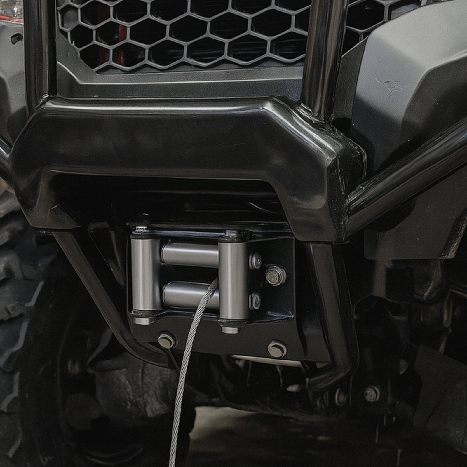 Winch Mount for Honda Foreman, Rancher & Rubicon 2014–2021 – in-use product view 6