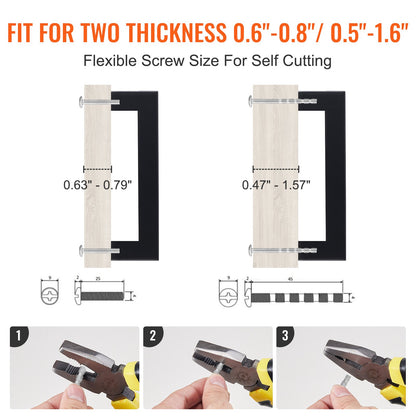 10-Pack 3 in Matte Black Cabinet Pulls – product detail view