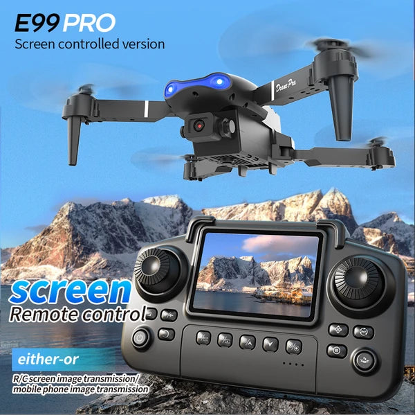 E99 Pro Drone with Screen Controller & Obstacle Avoidance – main product view